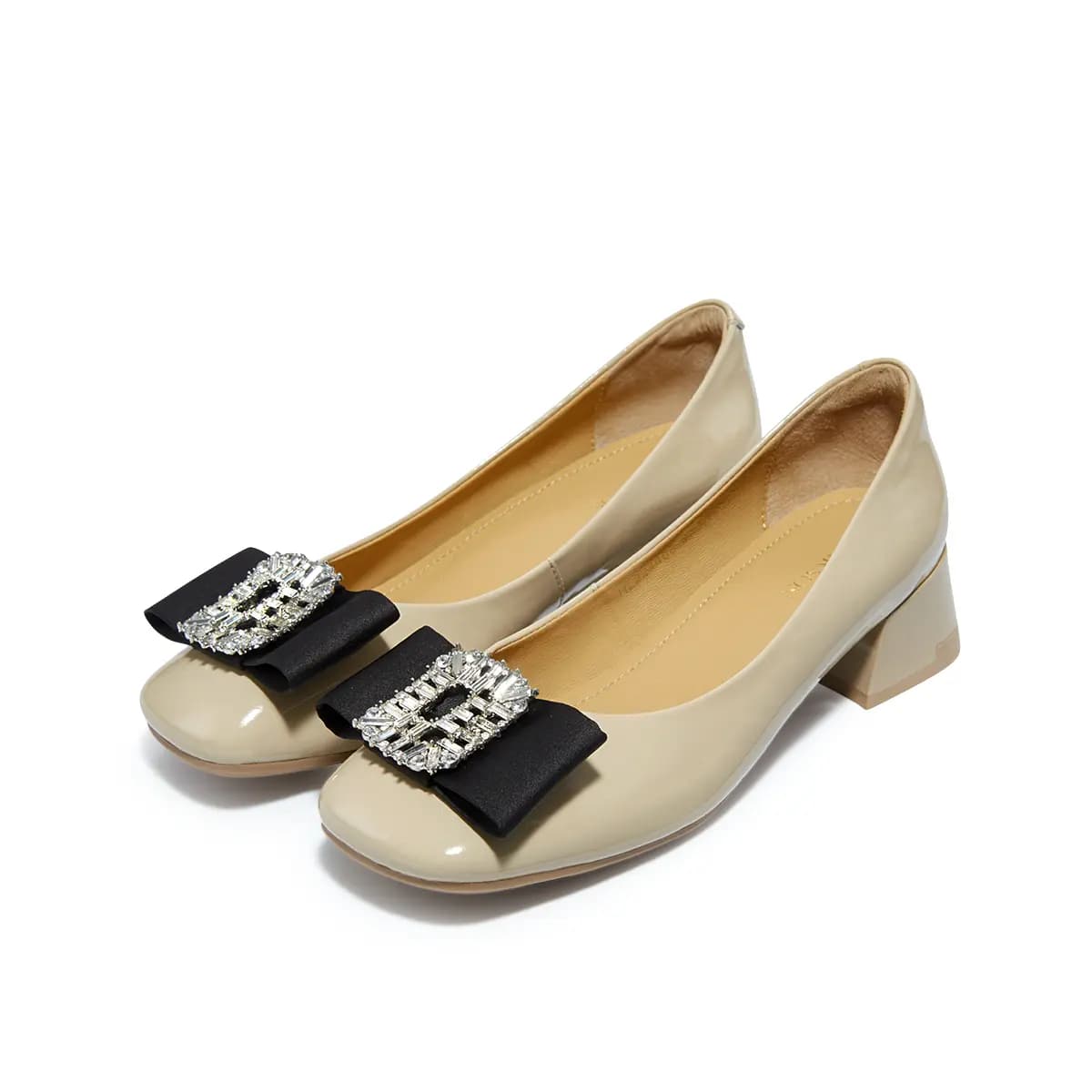 HARSON Chunky Heel High Heels 4cm Women's 3