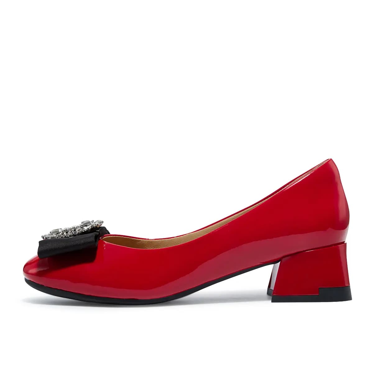 HARSON Chunky Heel High Heels 4cm Women's 5