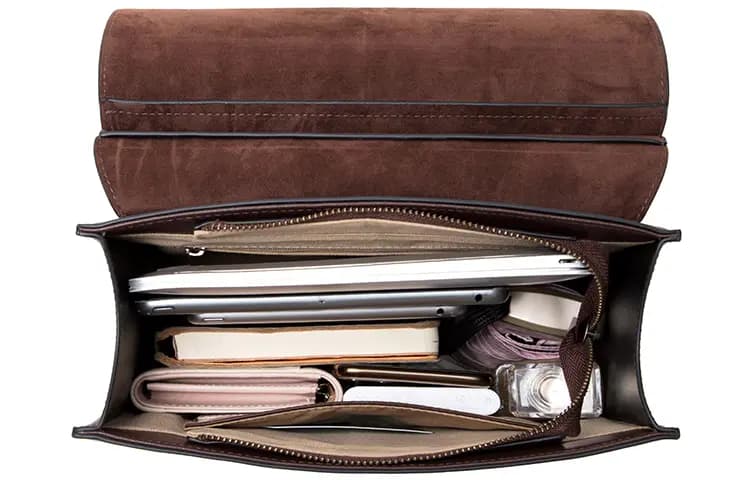 CNOLES Cow Leather Laptop Backpack, Students Backpack Medium Women's Multicolor 7