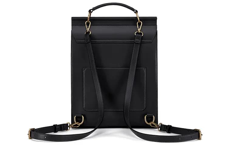 CNOLES Cow Leather Laptop Backpack, Students Backpack Medium Women's Multicolor 2