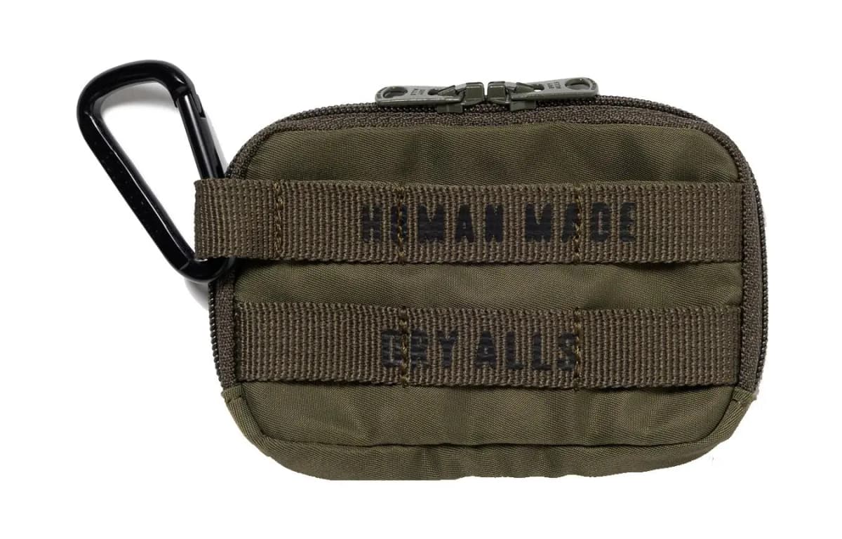 HUMAN MADE Loqolu Neylon Kart Saxlayıcı Unisex Zeytun Yaşılı