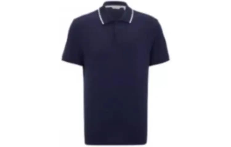 CK/Calvin Klein Casual Embroidered Breathable Solid Color Short-Sleeve Polo Shirt Men's 11