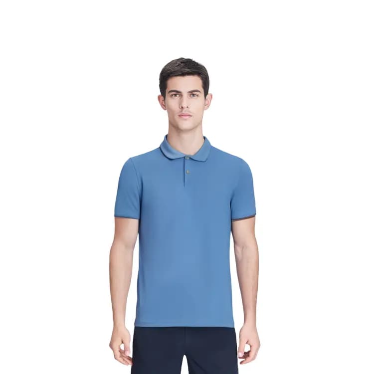 CK/Calvin Klein Casual Embroidered Breathable Solid Color Short-Sleeve Polo Shirt Men's 5