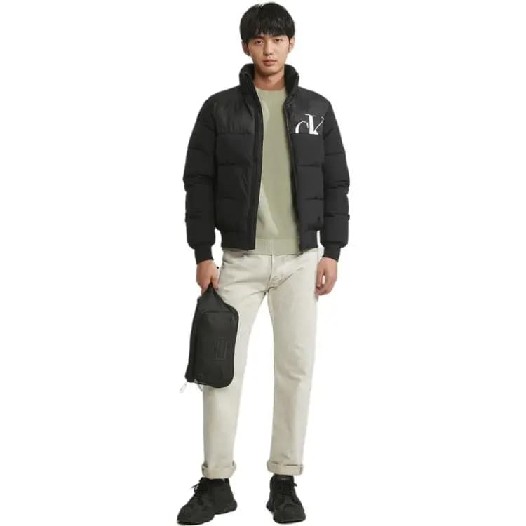 CK/Calvin Klein FW23 Puffer Jacket Kişi Qara 4