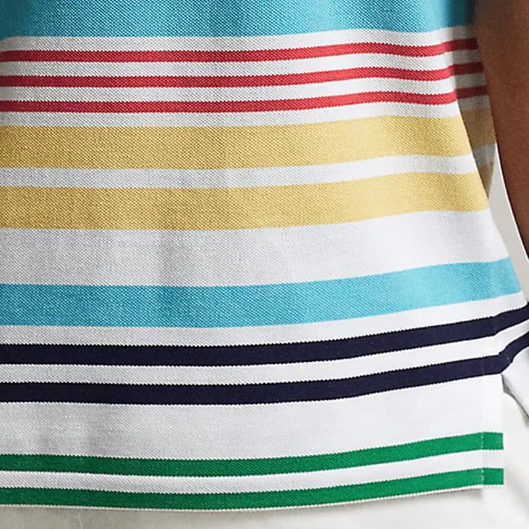 Polo Ralph Lauren SS23 Zolaqlı Qısaqol Polo Yaxa Köynək Kişi Çoxrəngli 6