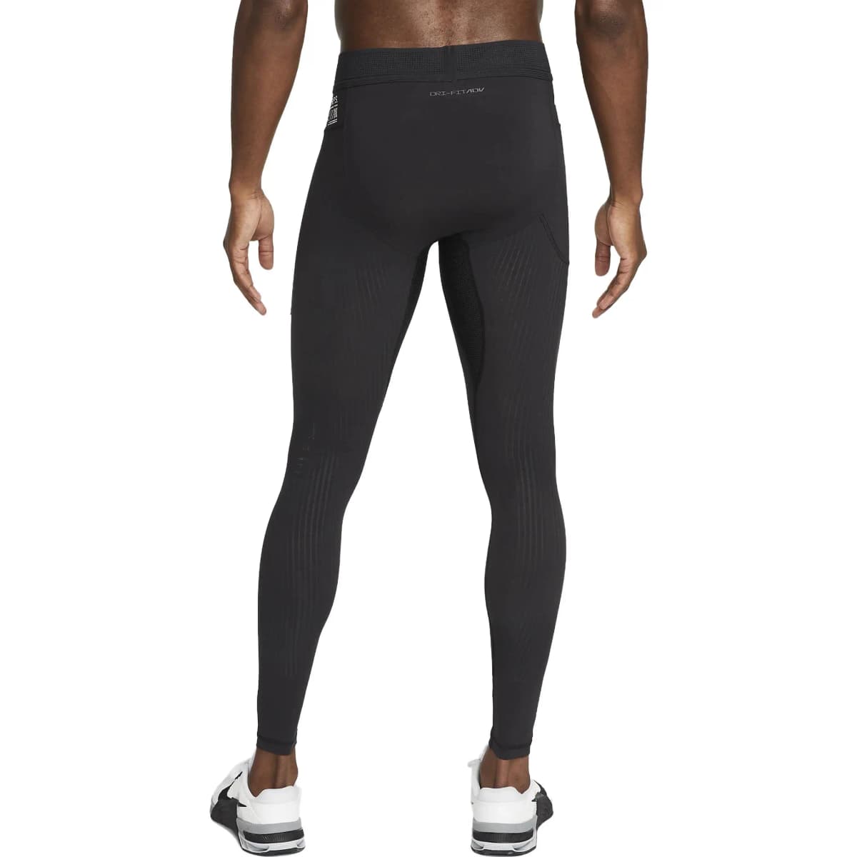 Nike Solid Color High-Waist Slim Fit Athletic Pants Men's Black 3