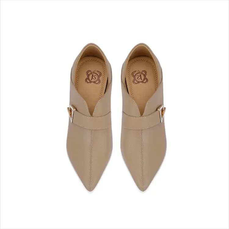 JESSICA SOPHIA Dəri Hündürdaban Ayaqqabı 5.5sm Qadın 6