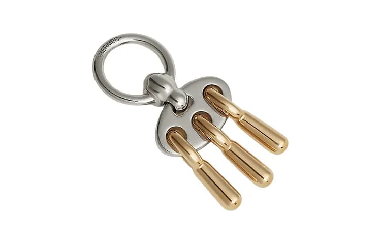HERMES Silk Scarf Clip Unisex Gümüşü