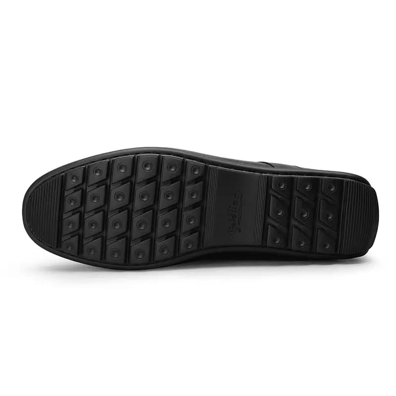 GOLDLION Kişi Dəri Loafer Qara 5