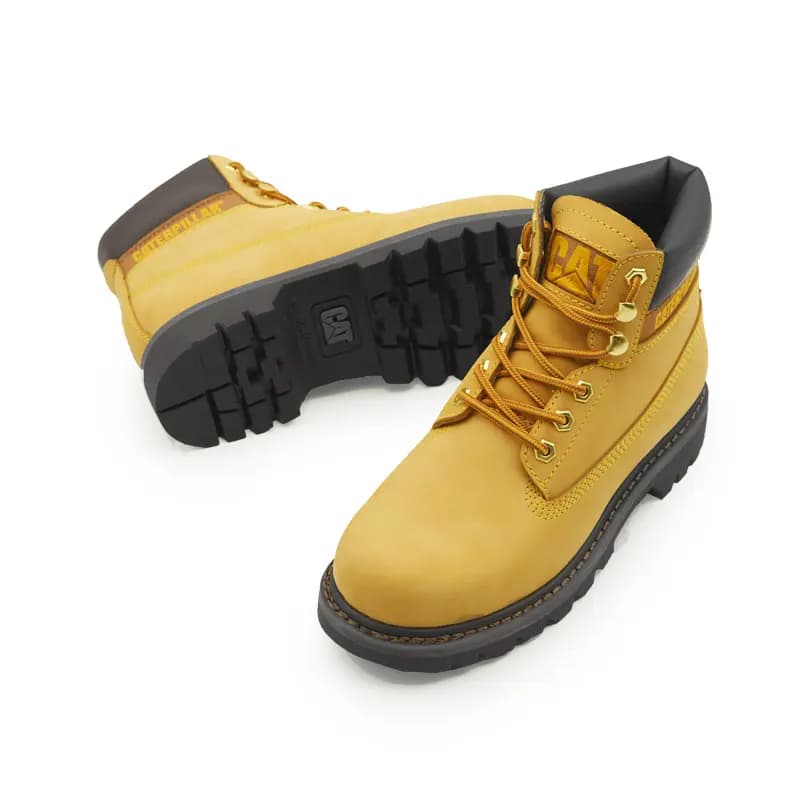 CAT Water Resistant Outdoor Climbing Travel Casual Shoes Hiking Shoes Classic Yellow Boots Short Martin Boot Unisex 3