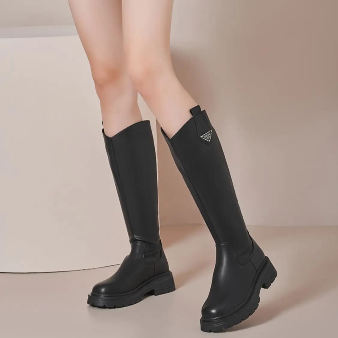 GEMEIQ Knee high Boots 4.8cm Women's 7