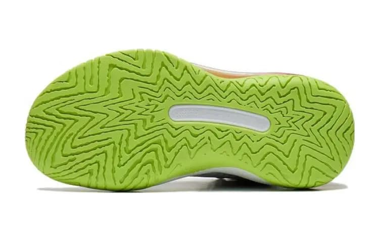 LINING YOUNG Pioneer Force TEAM 3.0 V2 Slip-Resistant Rebound Mid-Top Children's Basketball Shoes White Teenagers 5