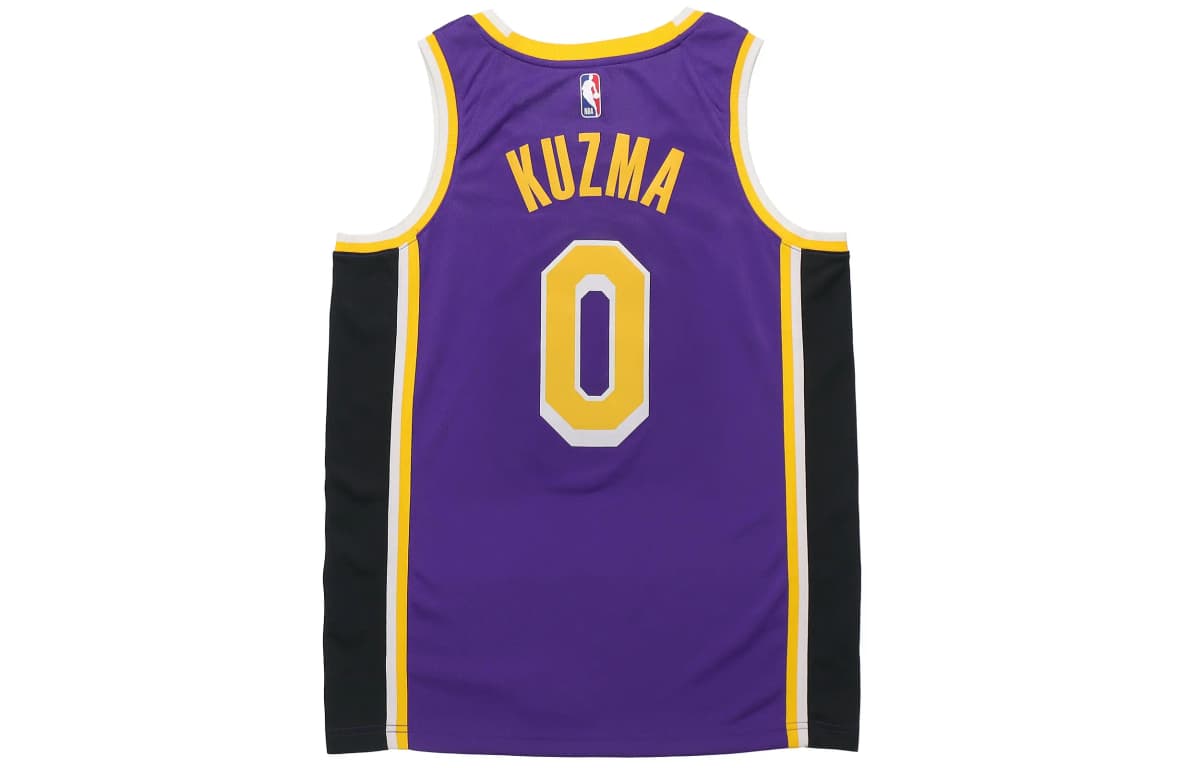 Nike NBA Los Angeles Lakers Statement Edition Kuzma #0 Kişi Basketbol Maykası Bənövşəyi 2
