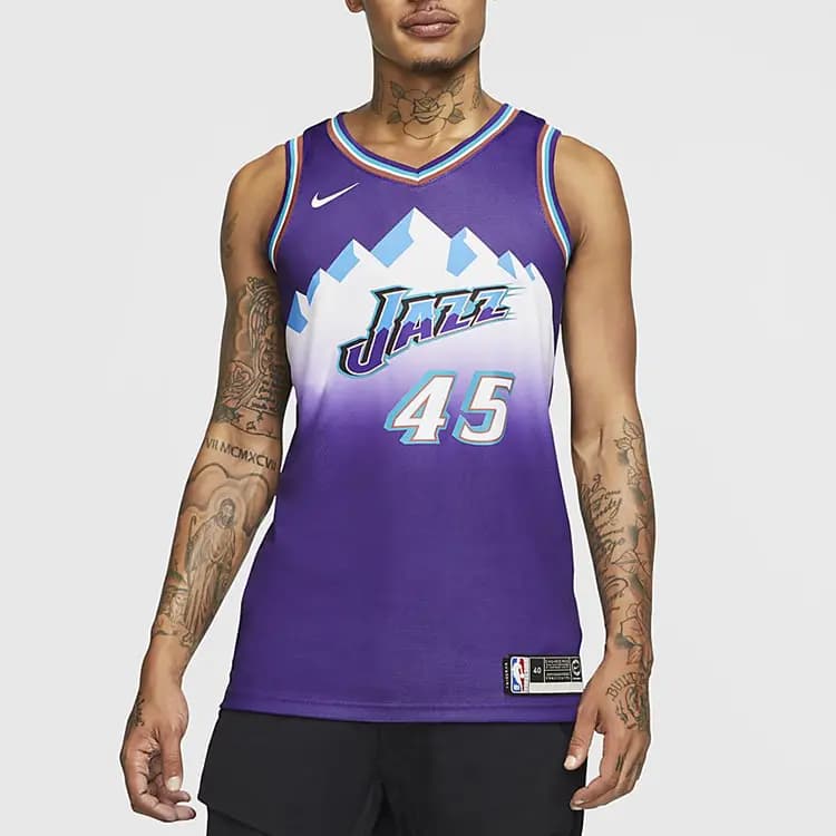 Nike X NBA Utah Jazz Donovan Mitchell Classic Edition Forma Bənövşəyi 5