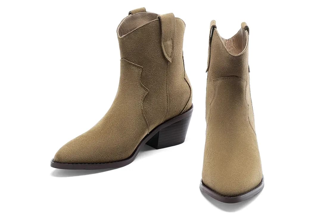 C°BANNER Qadın Ankle Boots Qum Rəngi 3