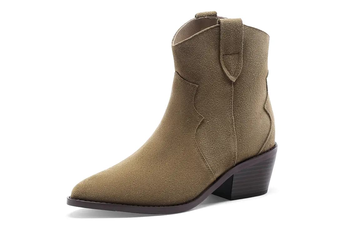 C°BANNER Qadın Ankle Boots Qum Rəngi 2