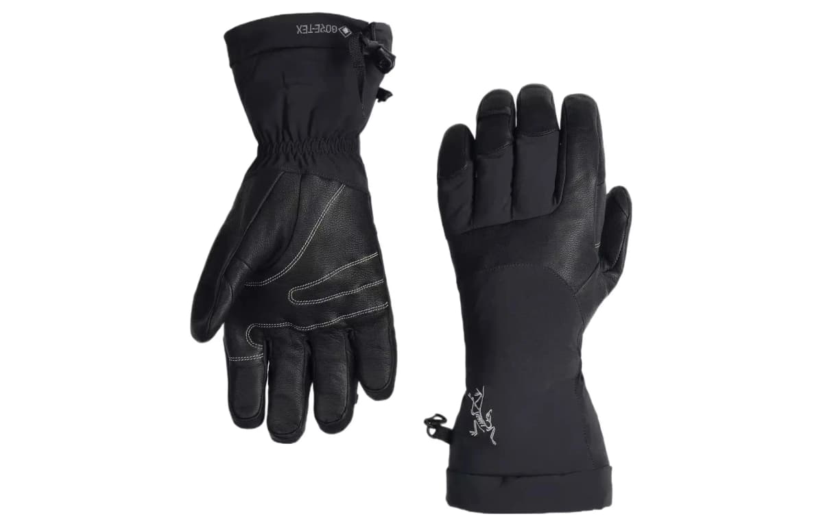 Arcteryx Fission SV Solid Color Warm Gloves Unisex Black 2