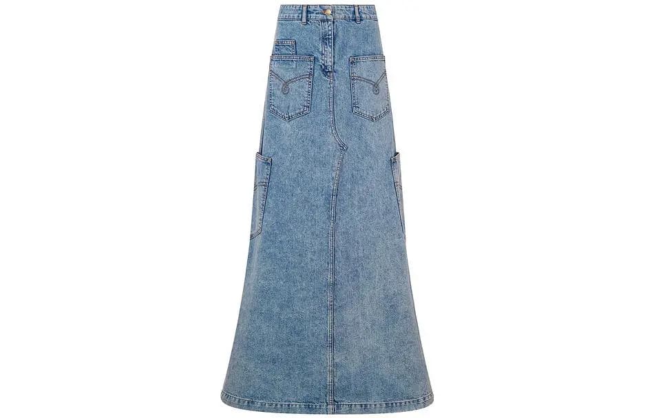 MOSCHINO Qadın Cins Ətək Mavi