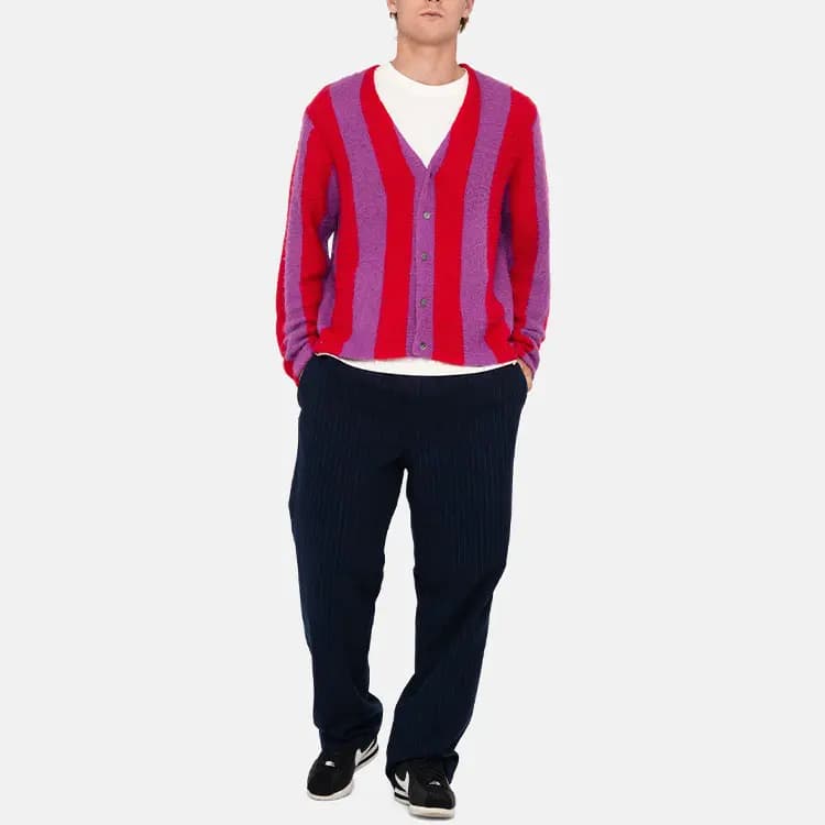 Stussy Stripe Brushed Cardigan 3