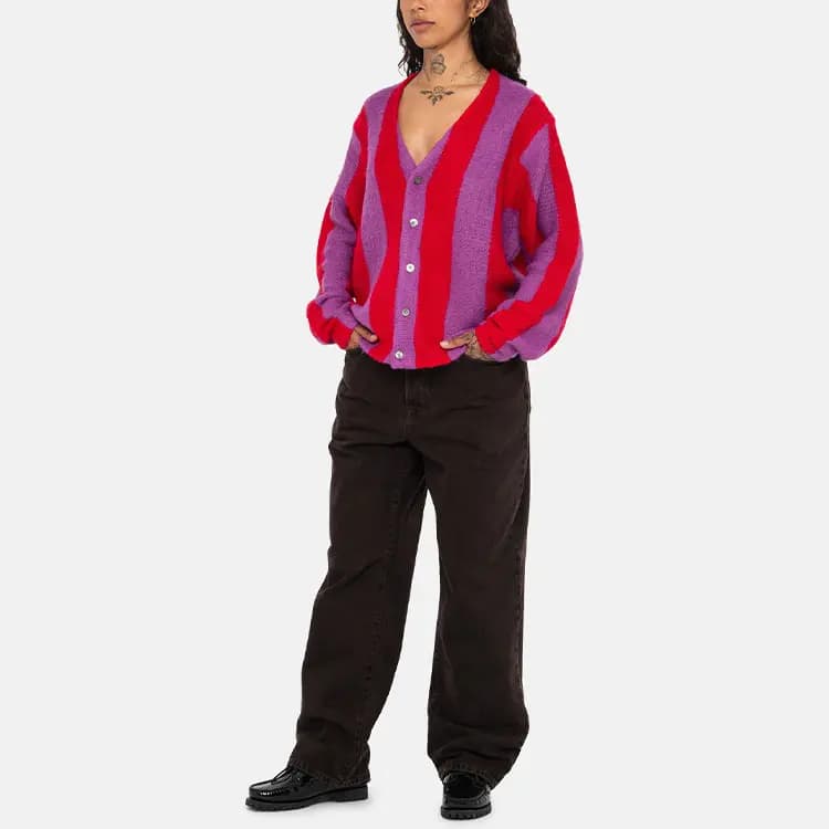 Stussy Stripe Brushed Cardigan 8
