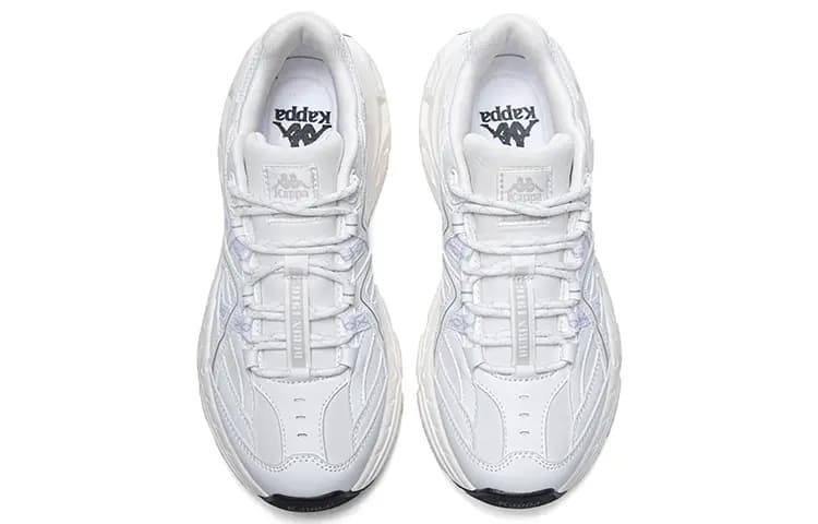 Kappa Low Top Chunky İdman Ayaqqabısı Unisex Ağ/Boz 4