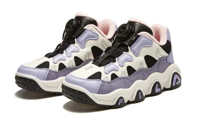 FILA KIDS Low Top Uşaq Basketbol Ayaqqabısı Süd Rəngi 3