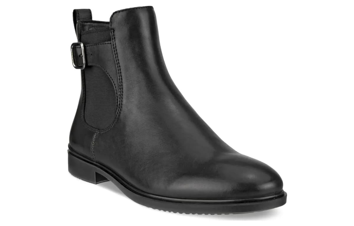 Ecco Short Chelsea Boots 1.5cm Women's Black 3