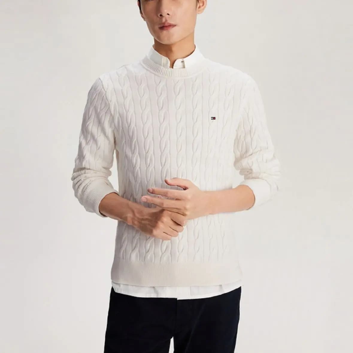 Tommy Hilfiger Cable-knit Crew-neck Sweater 5