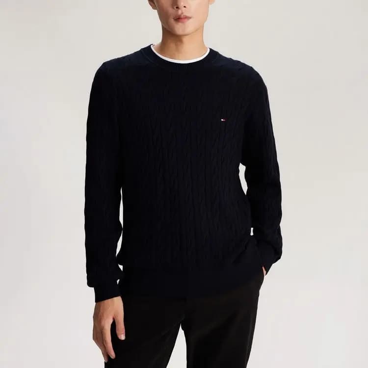 Tommy Hilfiger Cable-knit Crew-neck Sweater 3