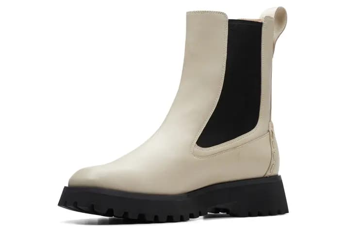 Clarks Qadın Çelsi Çəkməsi Ağ 2