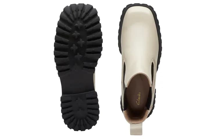 Clarks Qadın Çelsi Çəkməsi Ağ 4