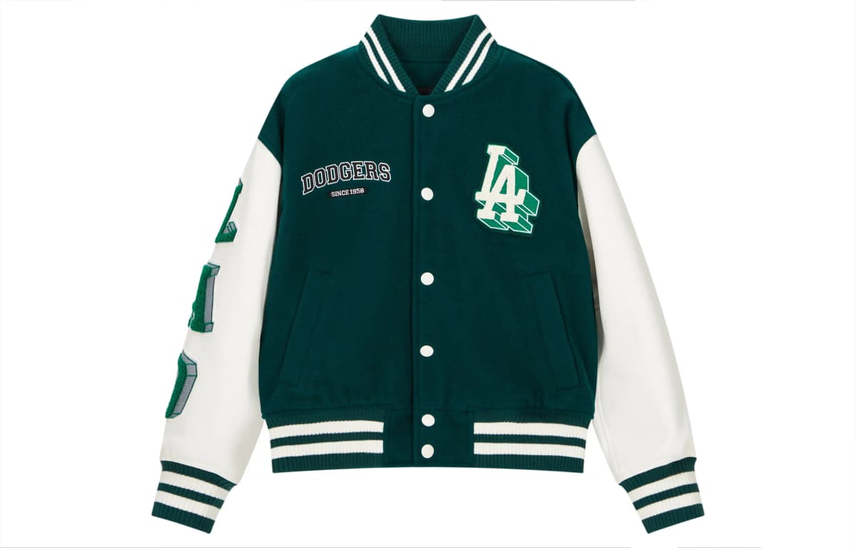 MLB Varsity LA DODGERS Unisex Baseball Köynəyi Yaşıl