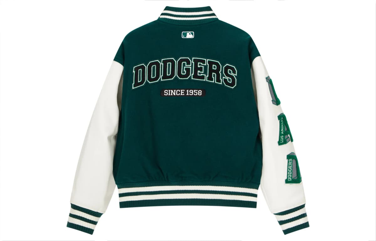 MLB Varsity LA DODGERS Unisex Baseball Köynəyi Yaşıl 2