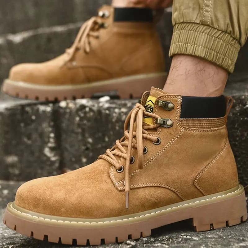 HLA Wear-Resistant Short Outdoor Boots 3.5cm Men's 4