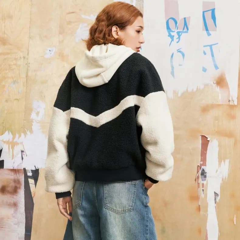 Converse SHERPA VARSITY Baseball Jerseys Qadın Qara/Ağ 4