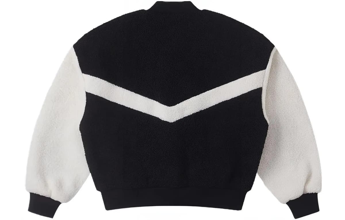 Converse SHERPA VARSITY Baseball Jerseys Qadın Qara/Ağ 2