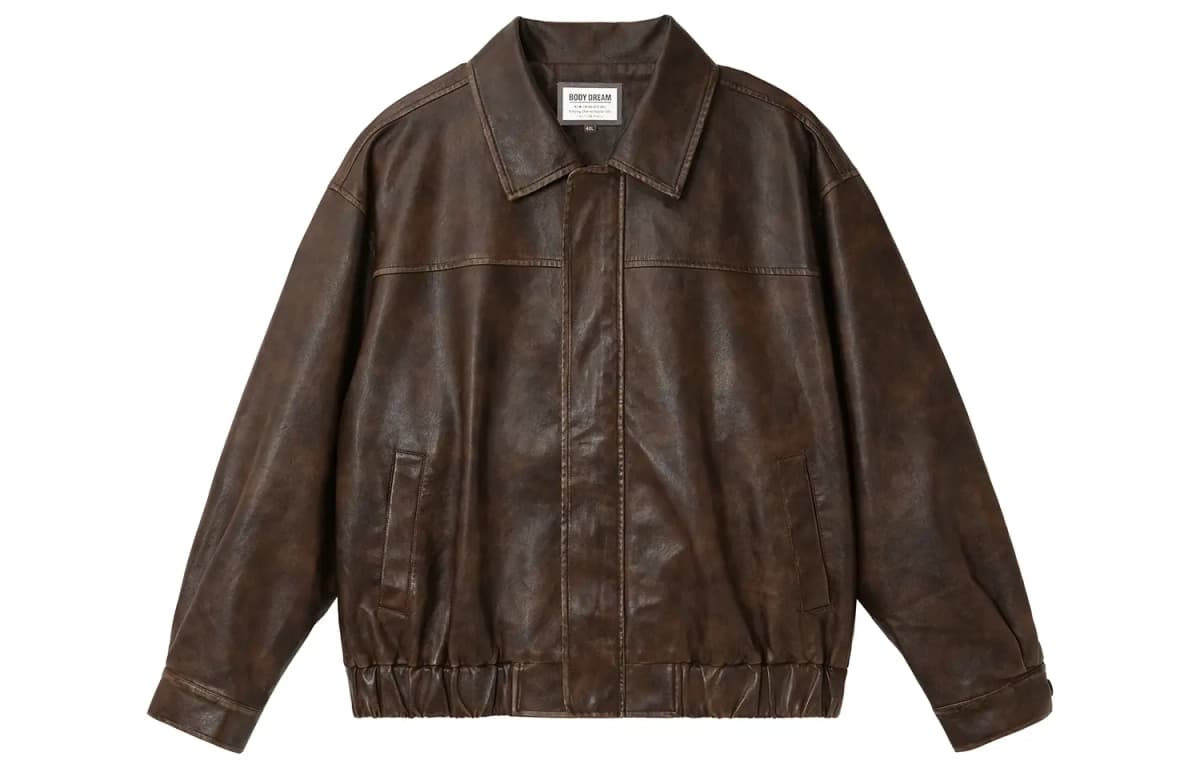 Bodydream Dəri Pencək Unisex Tünd Qəhvəyi