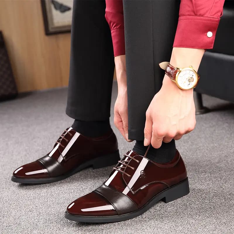 LAORENTOU Dress Shoes Men Low Top 12