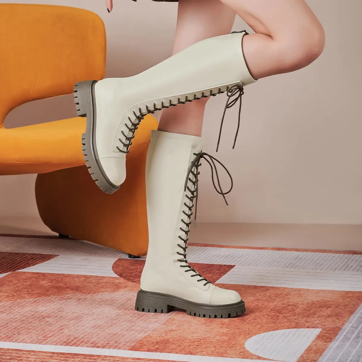 GEMEIQ Platforma Ankle Boots Qadın 7