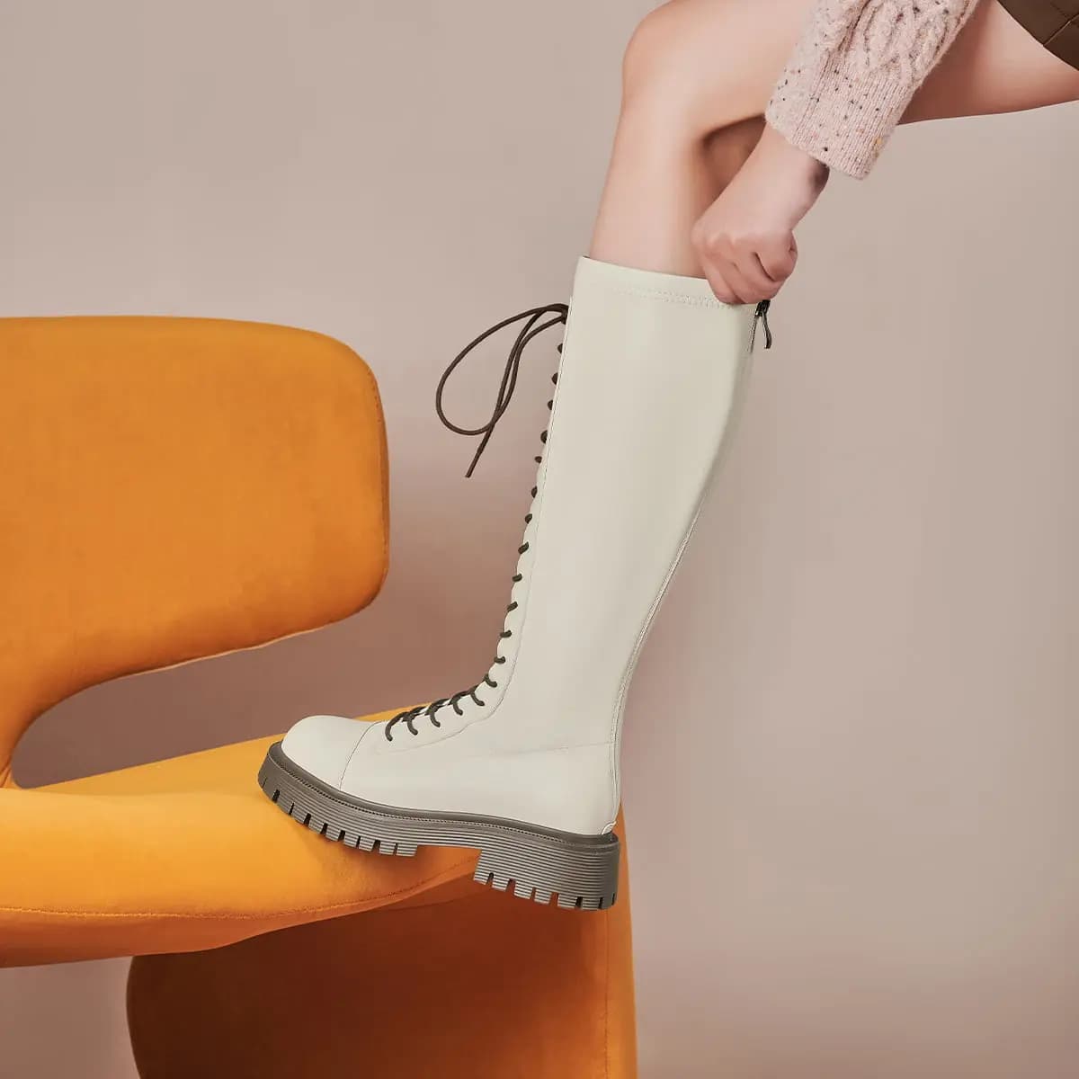 GEMEIQ Platforma Ankle Boots Qadın 5