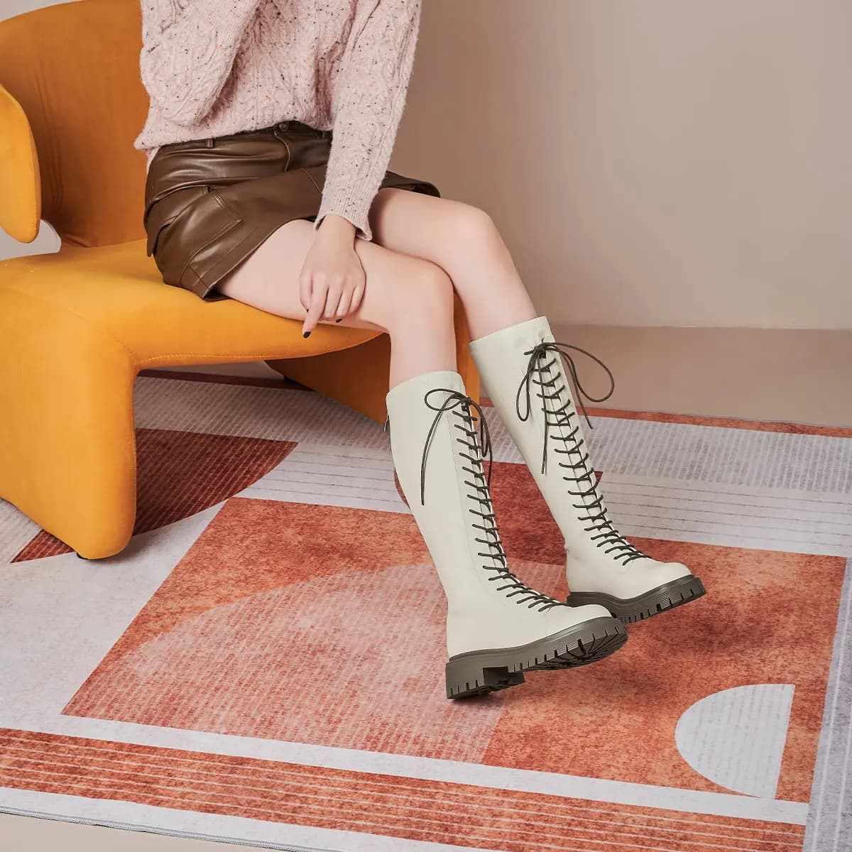 GEMEIQ Platforma Ankle Boots Qadın 6