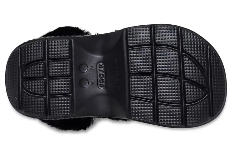 Crocs Stomp Quilted Clog Qara Qadın 6