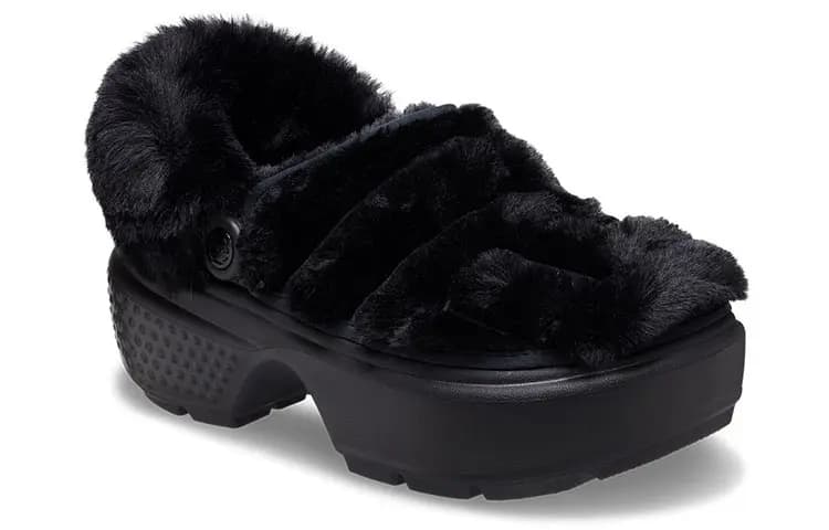 Crocs Stomp Quilted Clog Qara Qadın 3