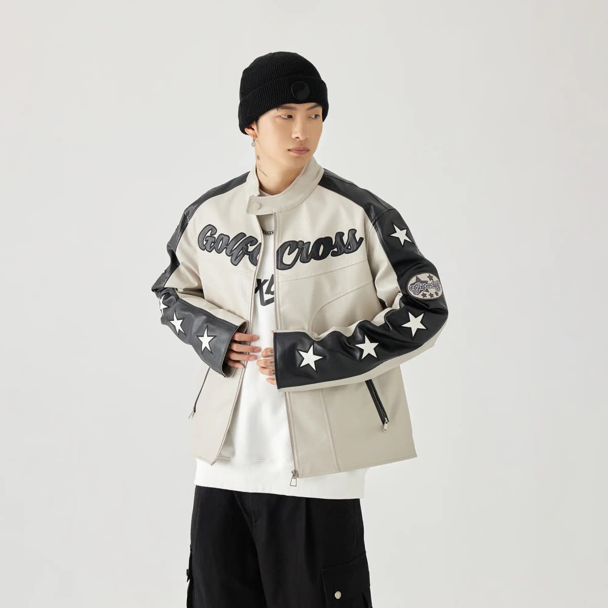 GOLFCROSS Leather Jacket Unisex 3