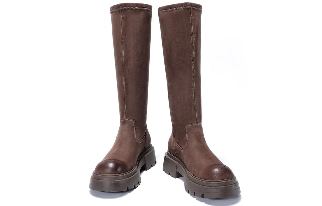 EBLAN Knee-high Boots Women's Coffee 4