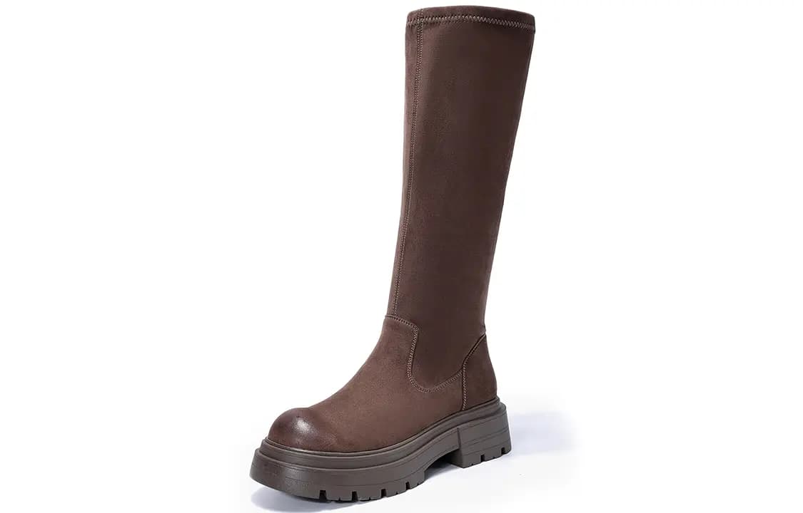 EBLAN Knee-high Boots Women's Coffee 2