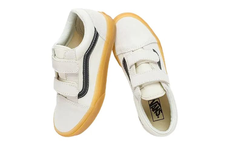 Vans Old Skool V Uşaq İdman Ayaqqabısı Ağ 4