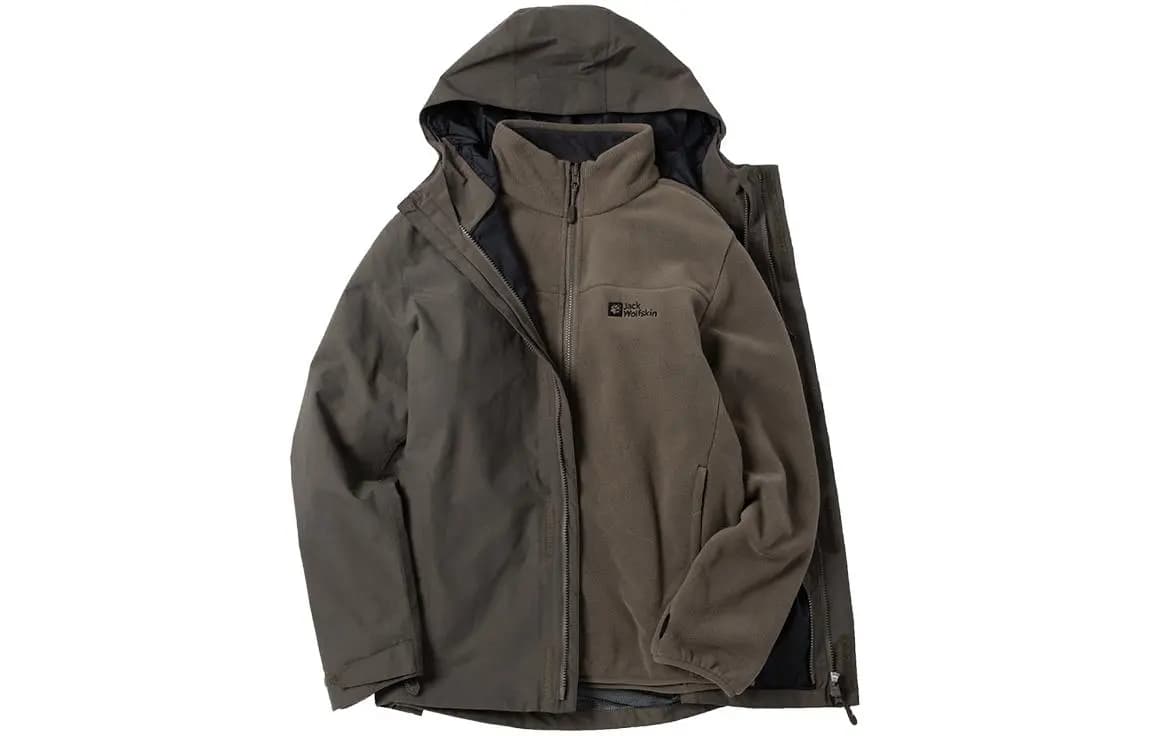 Jack Wolfskin 3 in 1 Unisex Hiking Gödəkçəsi 11