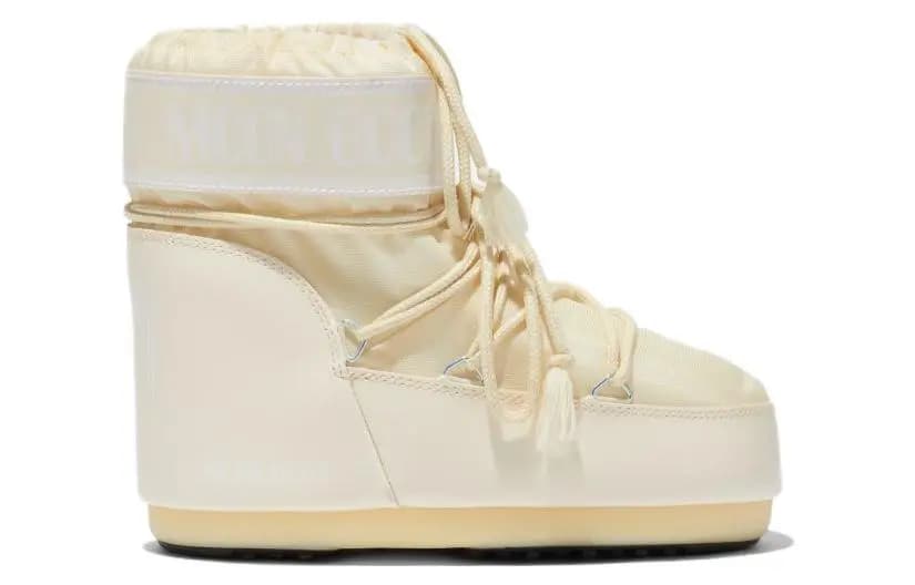 Moon Boot Icon Low Neylon Çəkmə Krem/Ağ 2