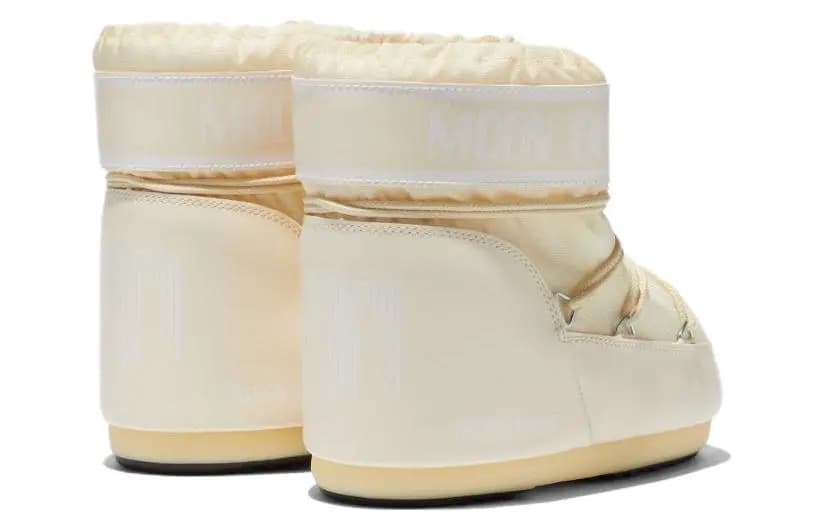 Moon Boot Icon Low Neylon Çəkmə Krem/Ağ 4